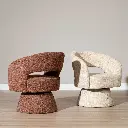 Josh - draaibare fauteuil in chenille