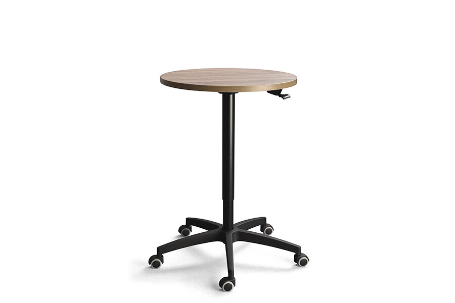 [LEVO-V2-Afmetingen blad-TBA-DECOR BLAD-TBA-Opties] Levo - mobiele en hoogteverstelbare tafel - rond of vierkant (Nog te bepalen, Nog te bepalen, Nog te bepalen)