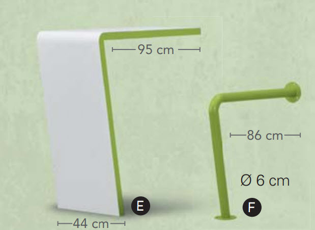 Sta-tafel en sta-zit-element