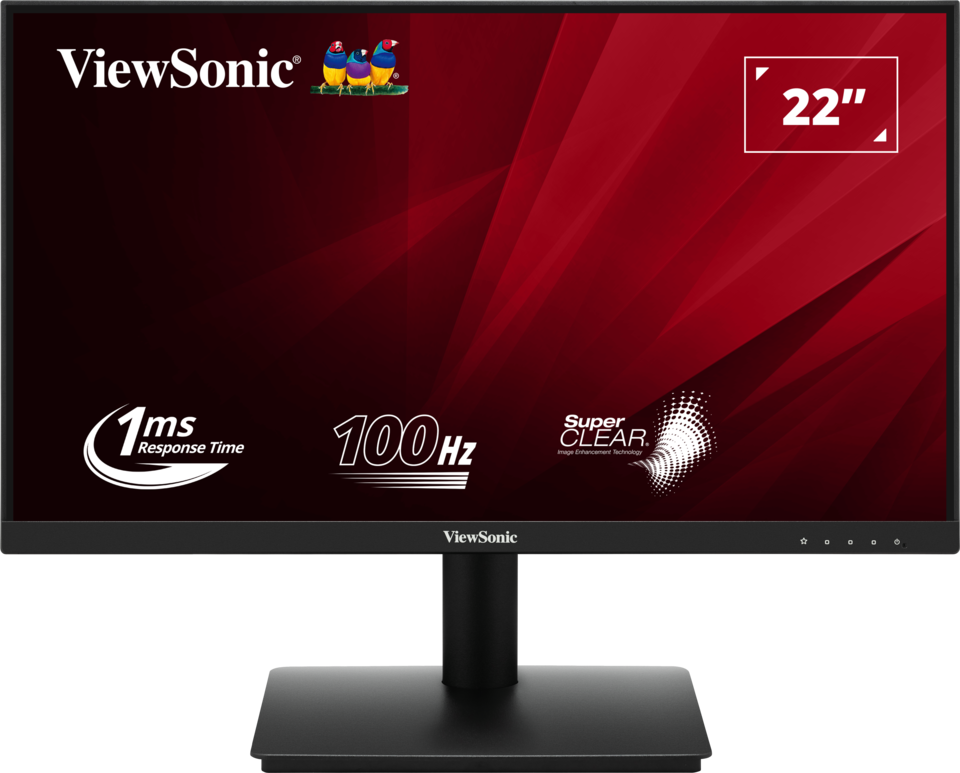 ViewSonic 22” Full HD monitor met snelle 1ms reactie tijd