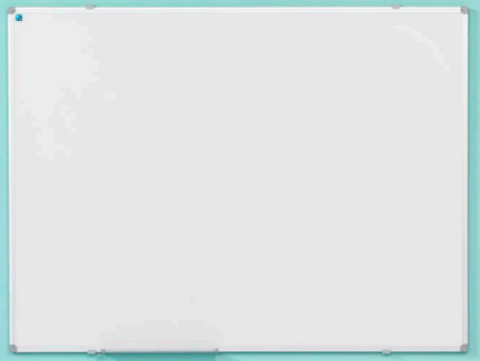 Witbord softline schrijfbord - alu profiel - Afmeting: 120x150cm
