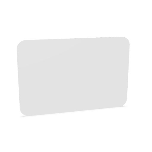 Curve whiteboard, 118x178 cm