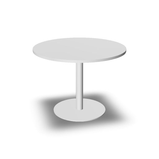 [TOP_MEET.V01=MBI1;LEG.V02=MBI1;MARKET.XXMarket=E;MARKET.XXWeight=1] round meeting table on metal column W. 100  H. 74  D. 100 