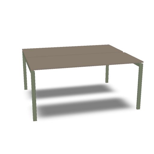 Bench - Shared workstation W. 160  H. 74  D. 136,5  (MNE3, MBI1, TypeU)