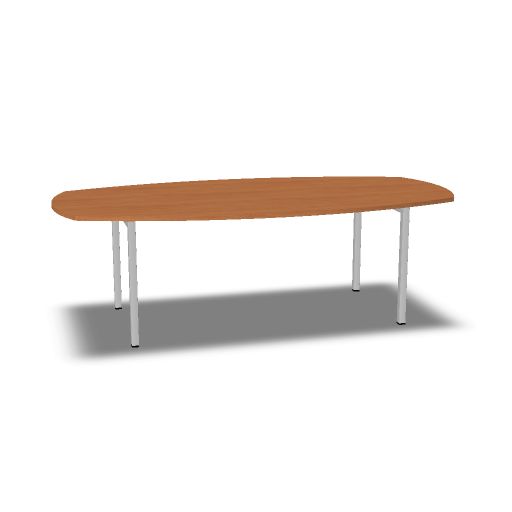 [AR2412VA-251LEAL@25 1 LE AL] Arca Deens ovaal 240x120cm vaste hoogte