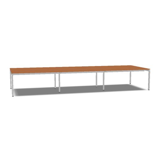 [AR4816VA-1LEAL@25 1 LE AL] Arca vergadertafel 480x160cm vaste hoogte