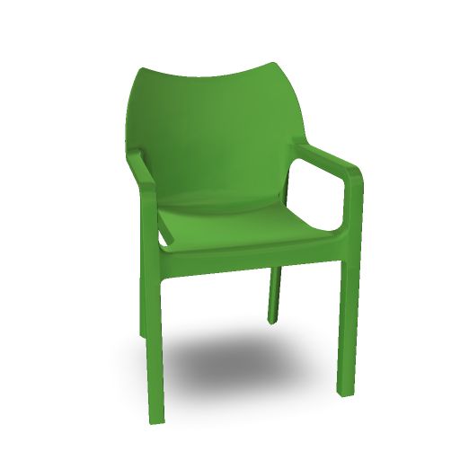 Diva stoel Tropical green