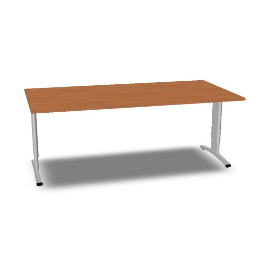 [EN2010VHI-1LEAL@25 1 LE AL] Entrada vergadertafel 200x100cm hoogte instelbaar