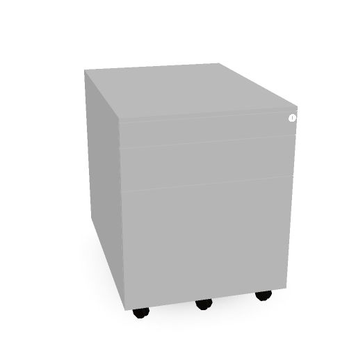 [NP3LADVR-AL@AL] Neutral 2+1 verrijdbaar hangmap - 1x lade - 1x pennenlade (AL)