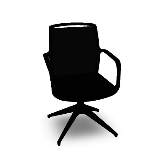 [JNMR012C60BN01TT01@black mesh TT TT01 BN BN01] Meeting, 4-star base