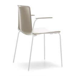 [895-Colour frame-TBA] Tweet 4-pootsstoel met armleuningen (Nog te bepalen, Nog te bepalen)