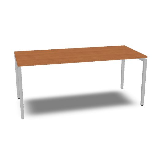 Arca bureau 180x80cm hoogte instelbaar (Aluminium, 1, LE, Geen, NO)