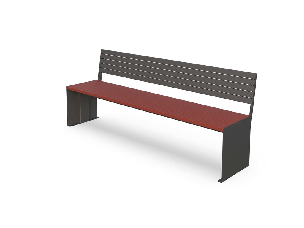 [FORTE-ZITBANK-RUG-OUTDOOR-Decor plastic seat-TBA-TBA] Forte - zitbank met rug - outdoor gebruik (Nog te bepalen, Nog te bepalen)