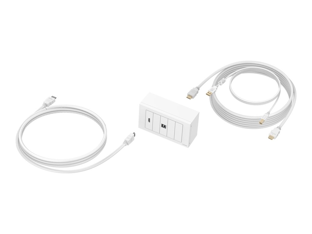 [9792793] VISION Techconnect Modular AV Faceplate with cables 3 + 5m - LIFETIME WARRANTY