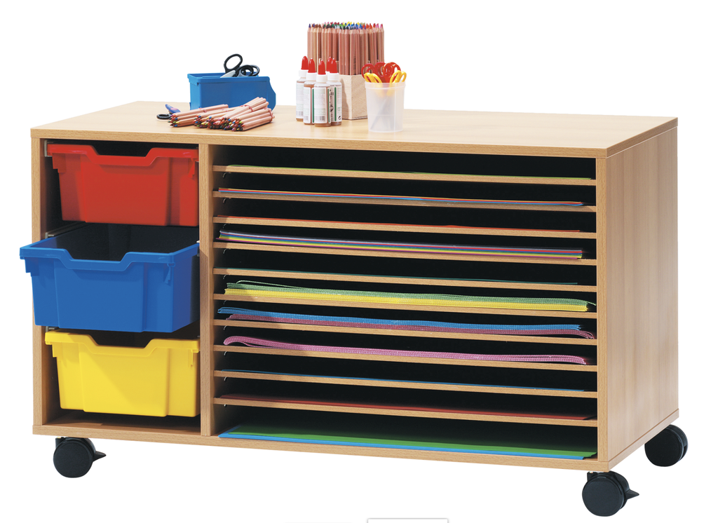 Mobiele papier- droog en knutselkast