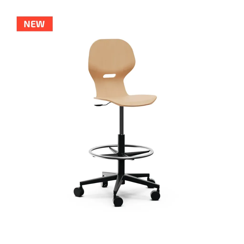 [1060-B] Lia Wood hoge gasliftstoel