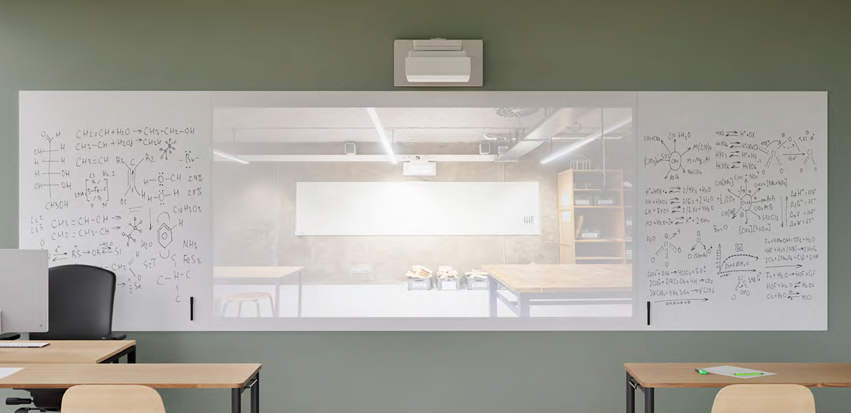 Hybride projectiebord 880 x 1180 mm ( Zijpaneel )