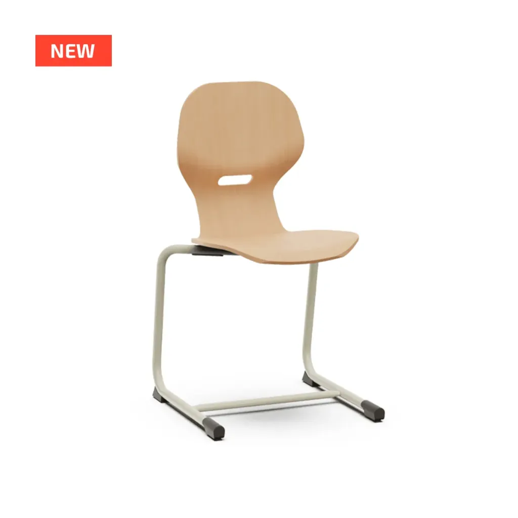 [-Seat height-TBA] Lia Wood sledestoel (Nog te bepalen)