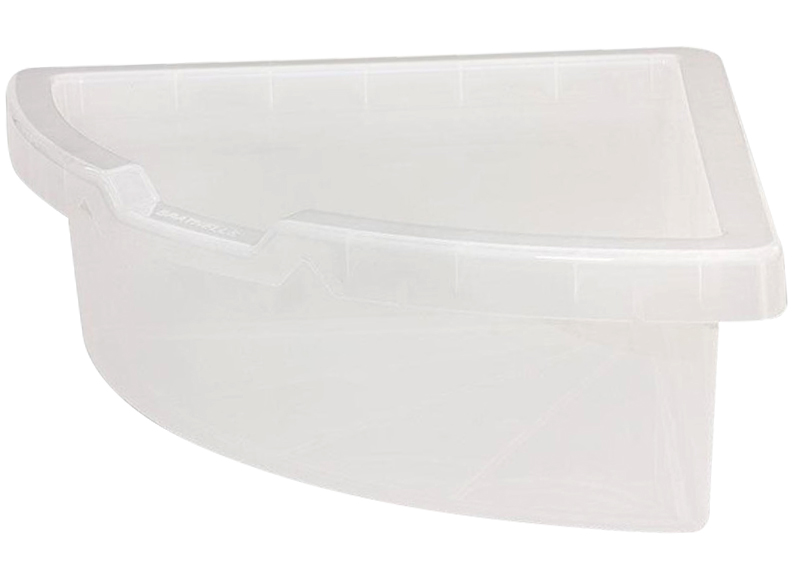 [1012552] Leesmeubel - Maddox - Driehoekige Opbergkist - transparant