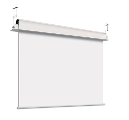 DELUXX Professional Motorised Ceiling Recessed Screen 250 x 140 cm 112" - REAR PROJECTION