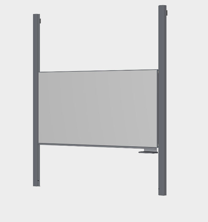 [290-Mittelfläche BxH (cm)-Oberflächenfarbe] 1-vlaks schrijfbord op pylonen - type 290 (Nog te bepalen, Nog te bepalen)