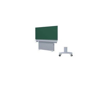 [250-2010-Oberflächenfarbe] 1-vlaks schrijfbord op schuifmechaniek - vrijstaand - op wielen - type 250 (Nog te bepalen)