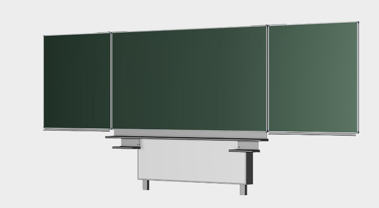 [310-20-Mittelfläche - Tafelflügel BxH (cm)-Oberflächenfarbe] 5-vlaks schrijfbord - op schuifmechaniek - type 310 (Nog te bepalen, Nog te bepalen)