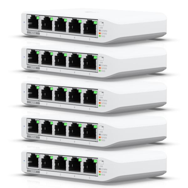 [USW-Flex-Mini-5] Ubiquiti UniFi Switch Flex Mini, 5-pack
