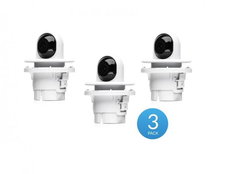 [UVC-G3-F-C-3] Ubiquiti UniFi Protect G3 FLEX - Ceiling Mount, 3-pack