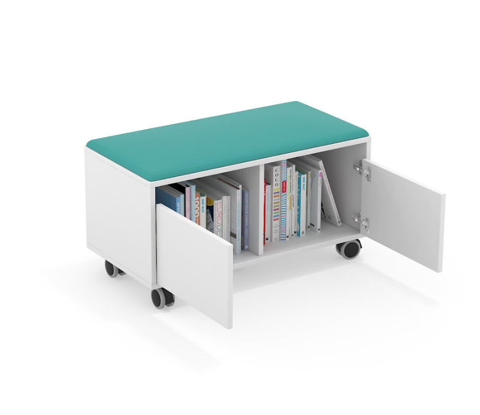 Mini Move - mobiele zit- en opbergcombinatie - met deurtjes