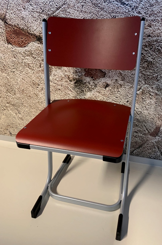 [OUTLET-PAKKET-4STUKS-7000-SLEDESTOEL-H46-HPL-LEGOKLEUREN] 7000 sledestoel - H46 - zit/rug legokleuren - pakket 4 stuks