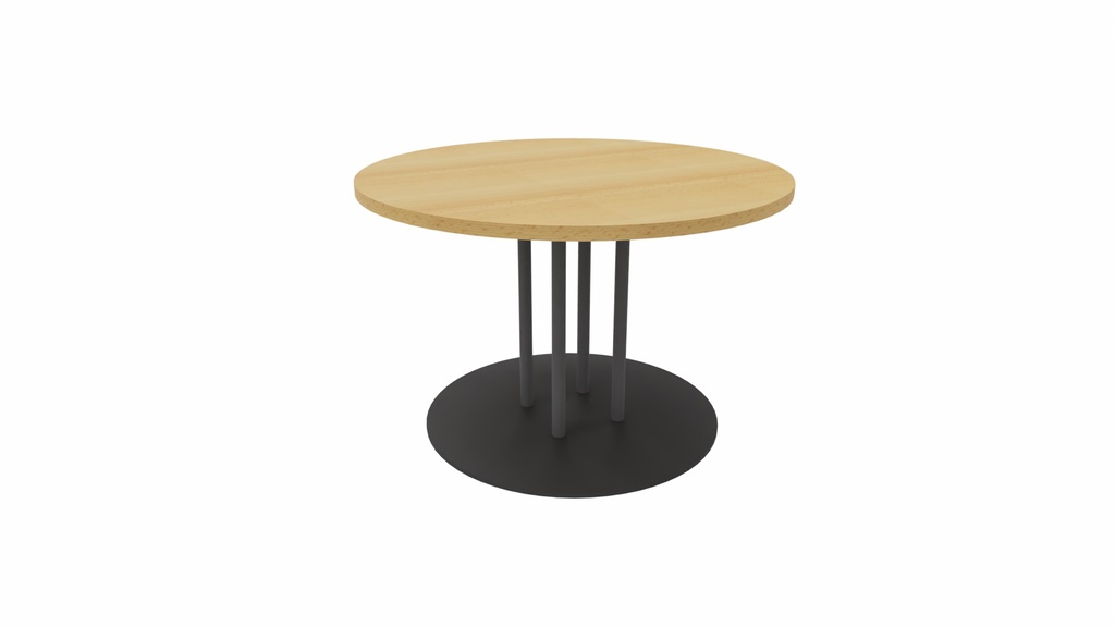 [AB-01-MELAMINE-TBA-TBA] Tafel met centraal frame - ø 120 cm x 76 cm (ø x H) - Melamine (Nog te bepalen, Nog te bepalen)