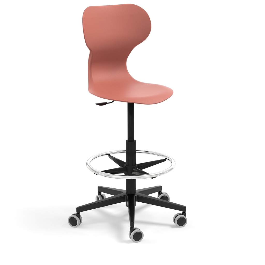 Mia hoge gasliftstoel - met wielen