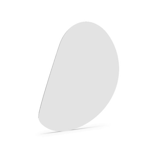 Pebble whiteboard, 88x75 cm