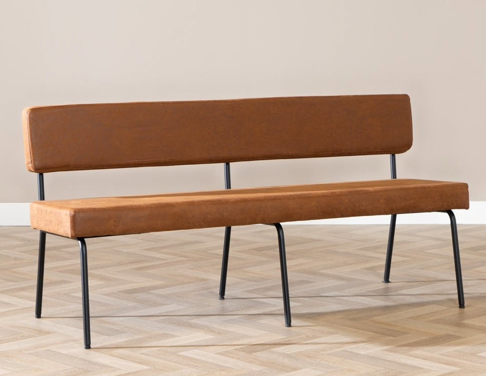 [EETKAMERBANK-ESPEN-ECOLEER] Eetkamerbank Espen - in eco-leer (Nog te bepalen)