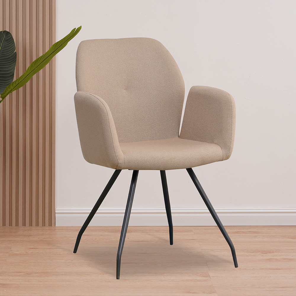 Frey met armleuningen - hoge rugleuning - stoel uit gerecycled polyester