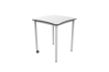 [OUTLET-PAKKET-3STUKS-MARIE-TAFEL-H76-VOLKERN] Marie tafel - 70 x 70 cm (L x B) - blad in volkern - onderstel alu - pakket  3 stuks