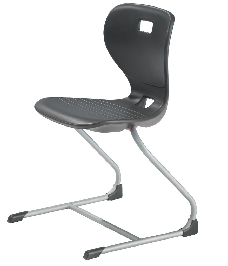 Ergostar - sledestoel met dubbelwandige kunststof zitschaal