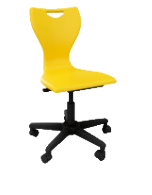 [OUTLET-EN51-3952-GR] EN Classic IT stoel no glides - zonder wielen - 39-52cm - Kleur: Lime green