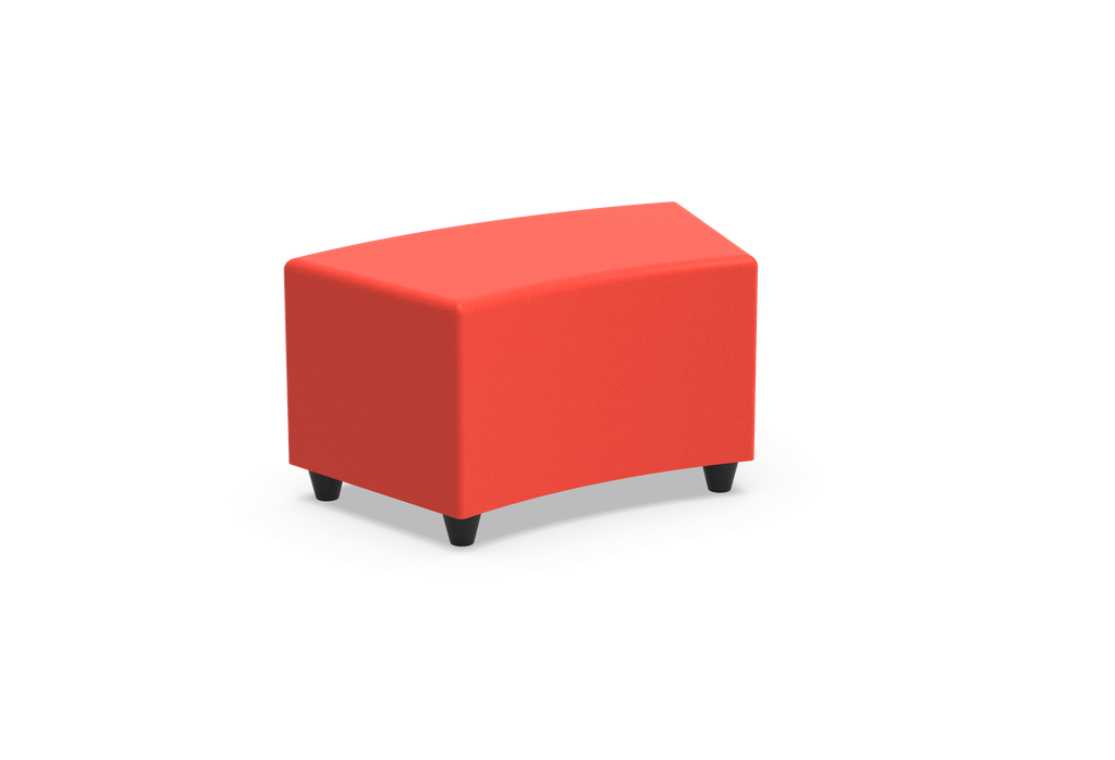 [DI-POEF-CURVED-164x61-Seat height-TBA-Artificial leather Optio-TBA] Di-Poef Curved - 164 x 61 (L x B) (Nog te bepalen, Nog te bepalen)