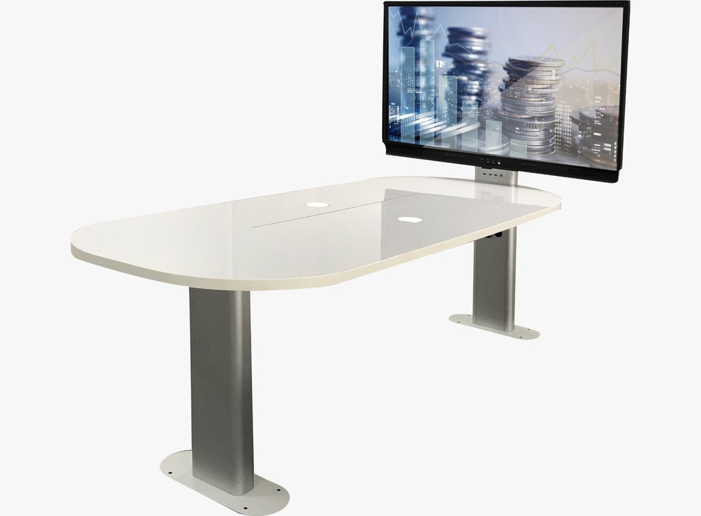 Smart Meeting tafel small 55" - 1900 x 1000 mm - 4/5 pers. incl touchscreen 55" + power extension unit + camera + ops i5 module