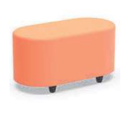 [BLOG-Seat height-TBA-Cat - Fabric-Colour-TBA] Poef soft seating in kunstleder -  ovaal : 135 x 45 cm  (B x D) (Nog te bepalen, Nog te bepalen, Nog te bepalen)