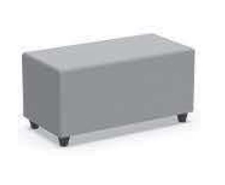 [BLRG-Seat height-TBA-Cat - Fabric-Colour-TBA] Poef soft seating in kunstleder -  rechthoek : 135 x 45 cm  (B x D) (Nog te bepalen, Nog te bepalen, Nog te bepalen)