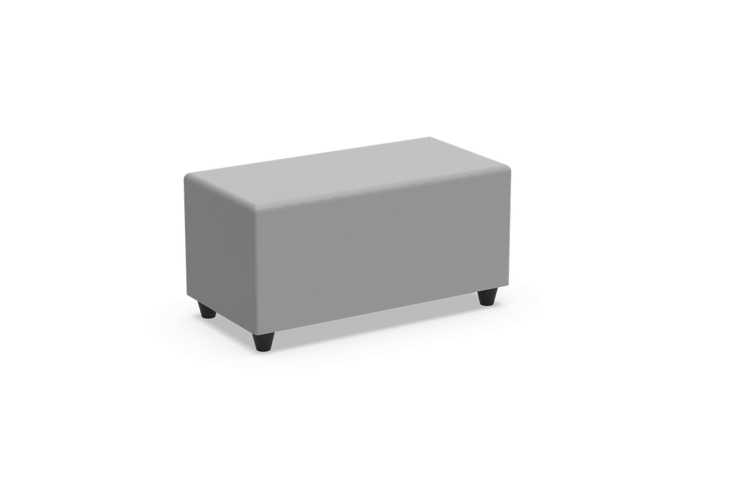 [BLR-Seat height-TBA-Cat - Fabric-Colour-TBA] Poef soft seating in kunstleder -  rechthoek : 90 x 45 cm  (B x D) (Nog te bepalen, Nog te bepalen, Nog te bepalen)