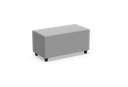 Poef soft seating in kunstleder -  rechthoek : 90 x 45 cm  (B x D)