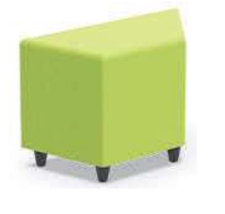 [BLTPG-Seat height-TBA-Cat - Fabric-Colour-TBA] Poef soft seating in kunstleder -  trapezium : 133 x 39 cm  (B x D) (Nog te bepalen, Nog te bepalen, Nog te bepalen)