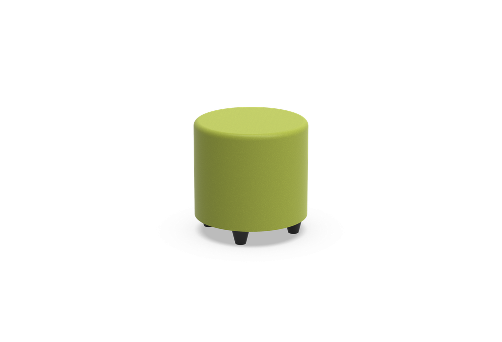 Poef soft seating in kunstleder - rond: ø 45 cm