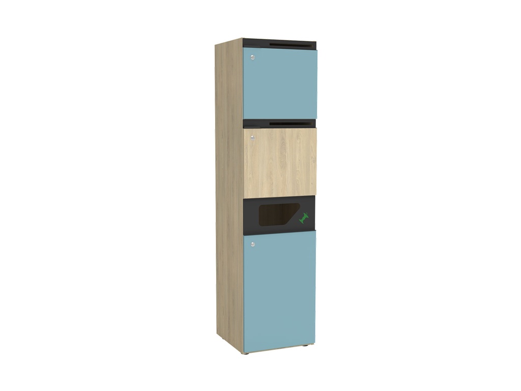 [CUBE-LOCKER-2-VAKKEN-AFVALMODULE-Decor corpus and back-TBA-Decor door 1-TBA-Decor door 2-TBA-Decor door waste module-TBA-Colour post slots-TBA-Waste module selection-TBA] Cube Locker - 2 vakken met postgleuf  en 1 afvalmodule (Nog te bepalen, Nog te bepalen, Nog te bepalen, Nog te bepalen, Nog te bepalen, Nog te bepalen)