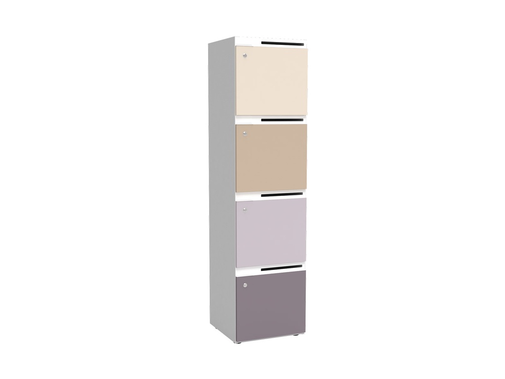[CUBE-LOCKER-4-VAKKEN-Decor corpus and back-TBA-Decor door 1-TBA-Decor door 2-TBA-Decor door 3-TBA-Decor door 4-TBA-Colour post slots-TBA] Cube Locker - 4 vakken met postgleuf (Nog te bepalen, Nog te bepalen, Nog te bepalen, Nog te bepalen, Nog te bepalen, Nog te bepalen)
