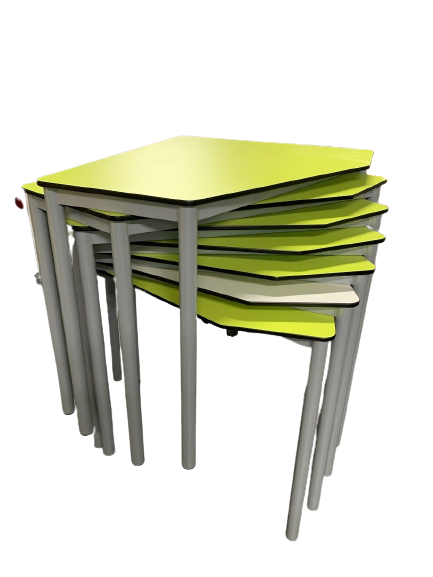 Penta 5-hoekstafel - normaal: 79 x 67,5 cm (L x B) - volkern - pakket 7 stuks